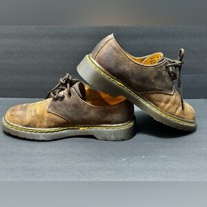 Dr Martens Brown Genuine Leather upper Men's Shoes